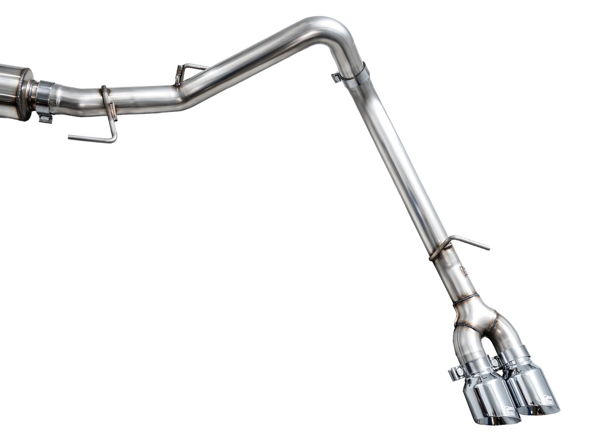 AWE 0FG Exhaust for 2022+ Toyota Tundra - Dual Chrome Silver Tips - Apollo Off-Road