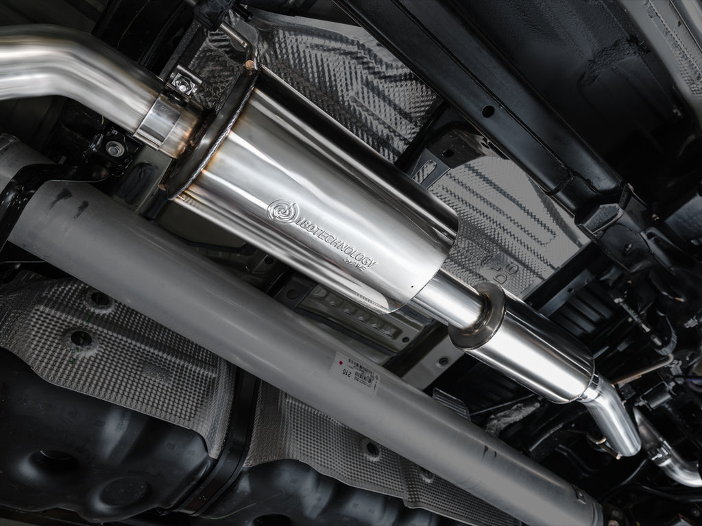 AWE 0FG Exhaust for 2022+ Toyota Tundra - Dual Diamond Black Tips - Apollo Off-Road