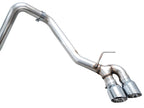 AWE 0FG Exhaust for 4th Gen Toyota Tacoma - Dual Chrome Silver Tips - Apollo Off-Road