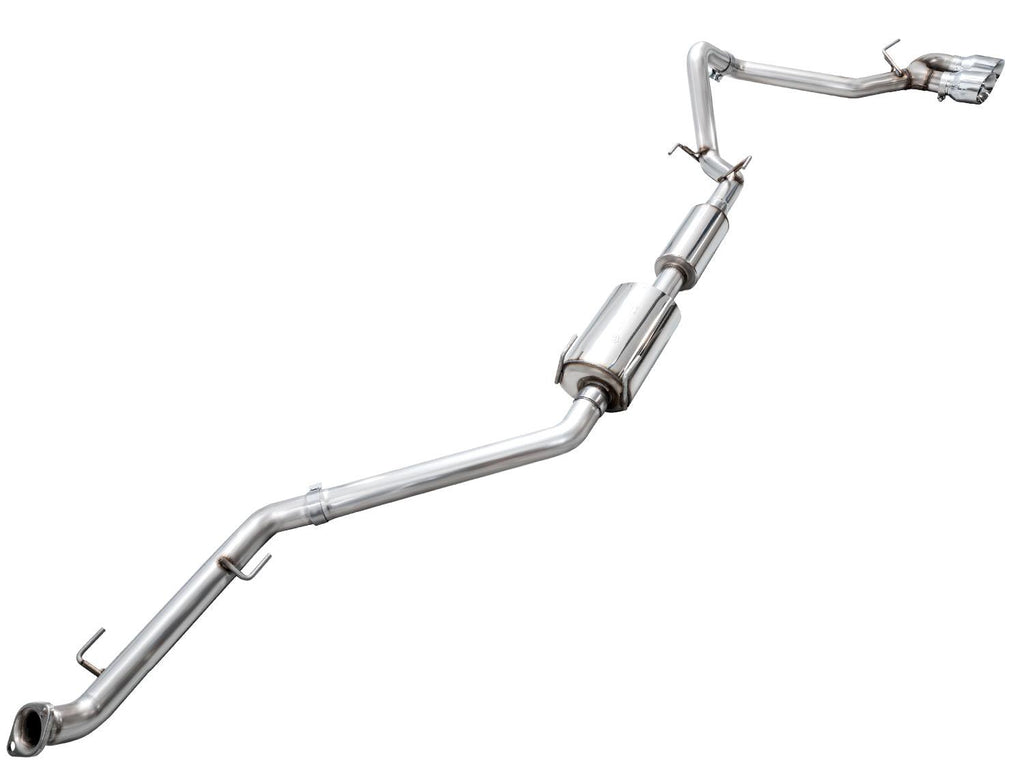 AWE 0FG Exhaust for 4th Gen Toyota Tacoma - Dual Chrome Silver Tips - Apollo Off-Road