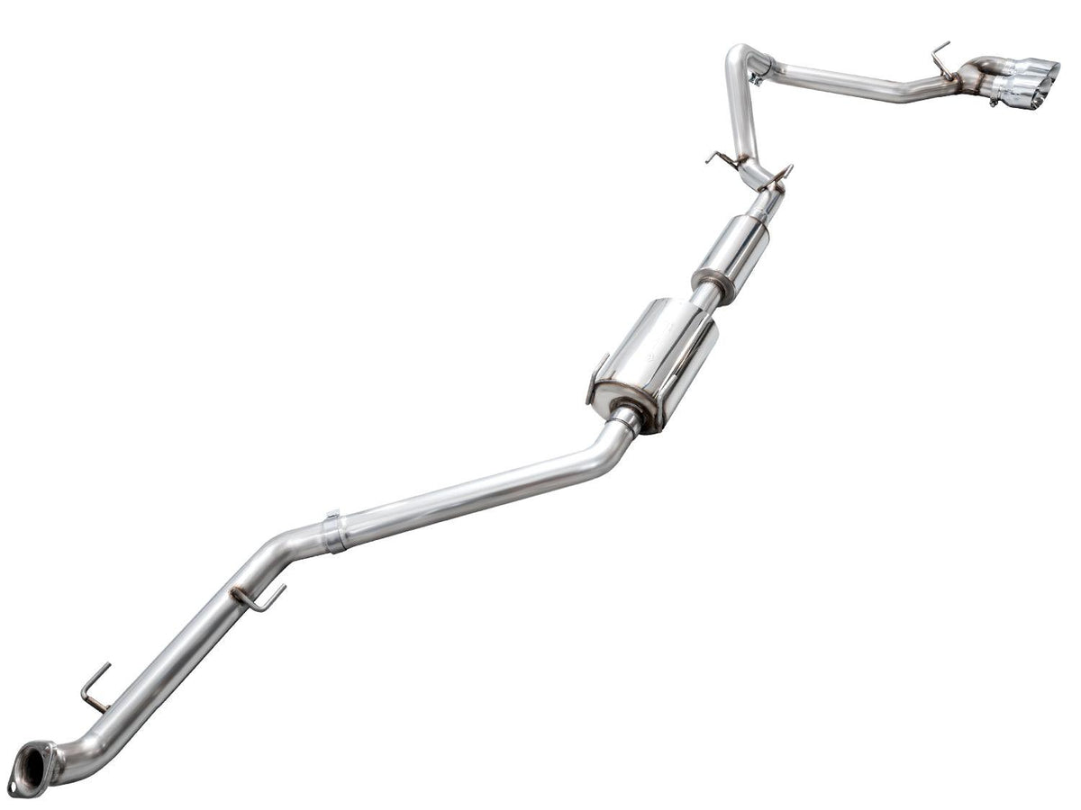 AWE 0FG Exhaust for 4th Gen Toyota Tacoma - Dual Chrome Silver Tips - Apollo Off-Road