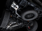 AWE 0FG Exhaust for 4th Gen Toyota Tacoma - Dual Chrome Silver Tips - Apollo Off-Road