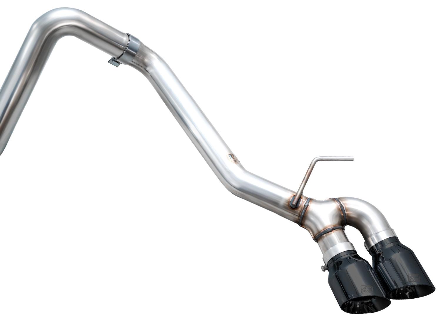 AWE 0FG Exhaust for 4th Gen Toyota Tacoma - Dual Diamond Black Tips - Apollo Off-Road