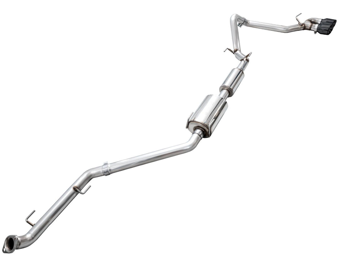 AWE 0FG Exhaust for 4th Gen Toyota Tacoma - Dual Diamond Black Tips - Apollo Off-Road