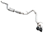 AWE 0FG Exhaust for 4th Gen Toyota Tacoma - Dual Diamond Black Tips - Apollo Off-Road