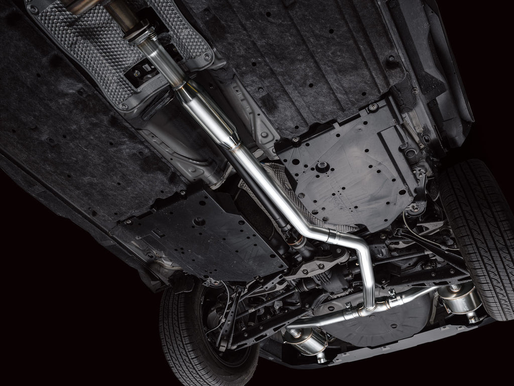 AWE 0FG Exhaust for Subaru Outback 2.4T - Dual BashGuards - Apollo Off-Road