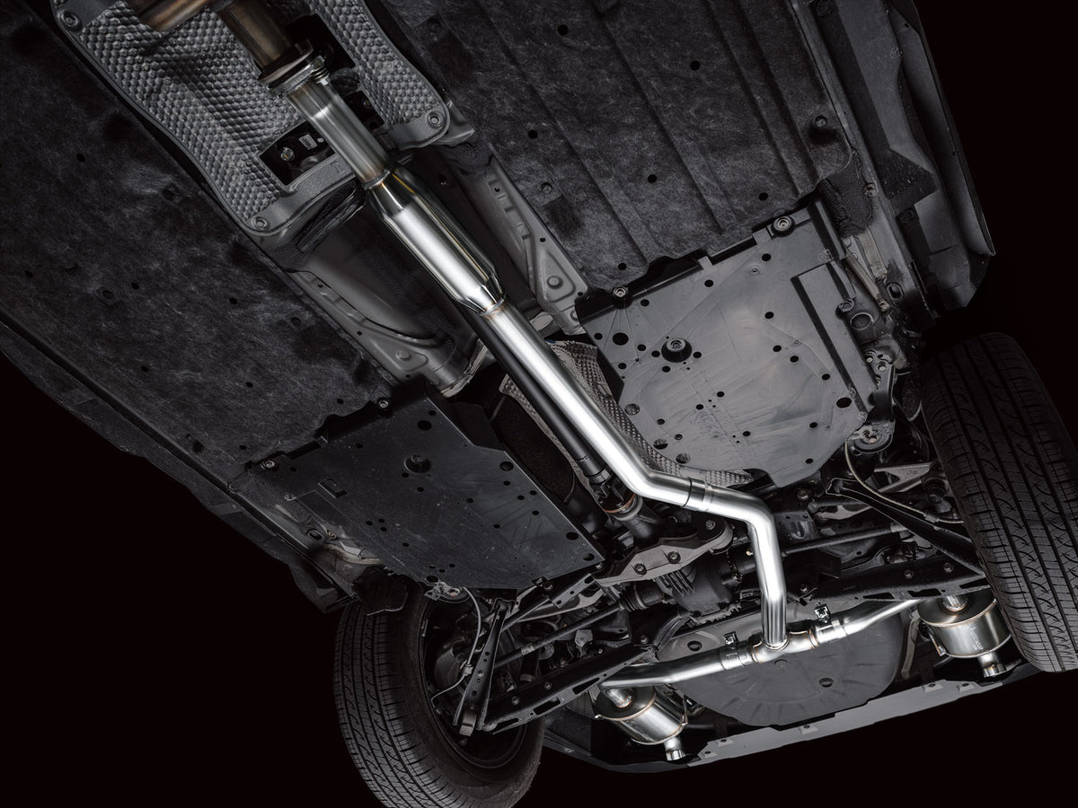AWE 0FG Exhaust for Subaru Outback 2.4T - Dual BashGuards - Apollo Off-Road