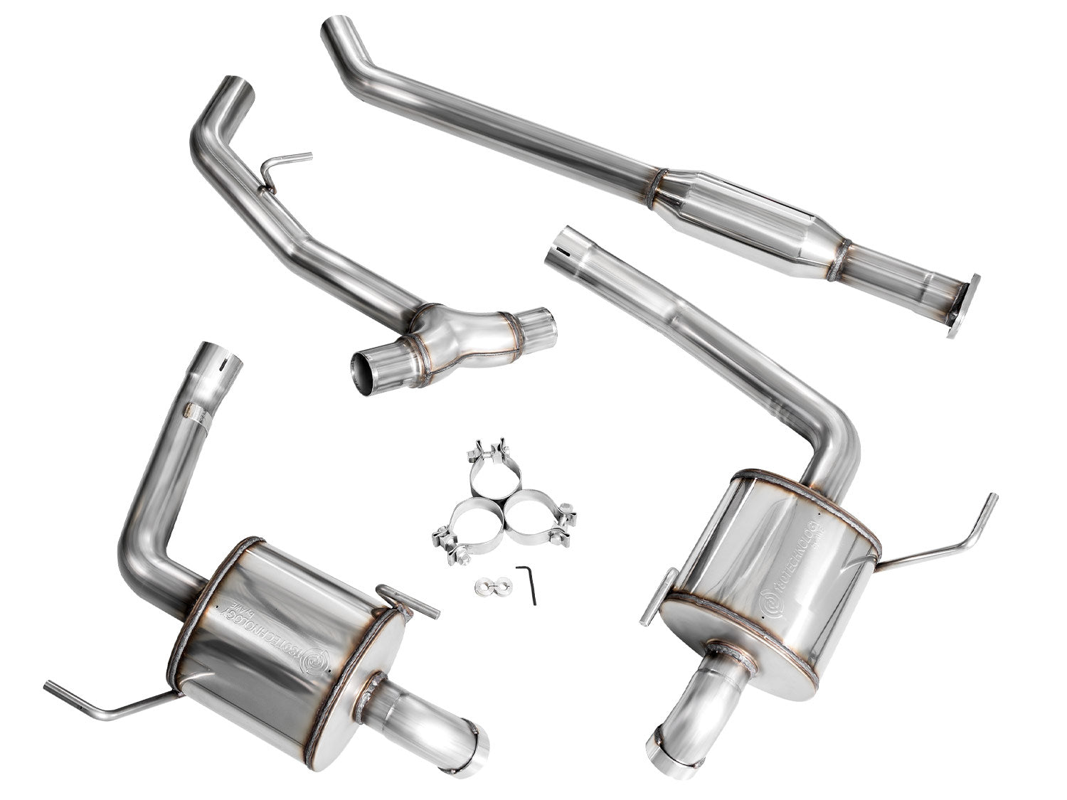 AWE 0FG Exhaust for Subaru Outback 2.4T - Dual BashGuards - Apollo Off-Road