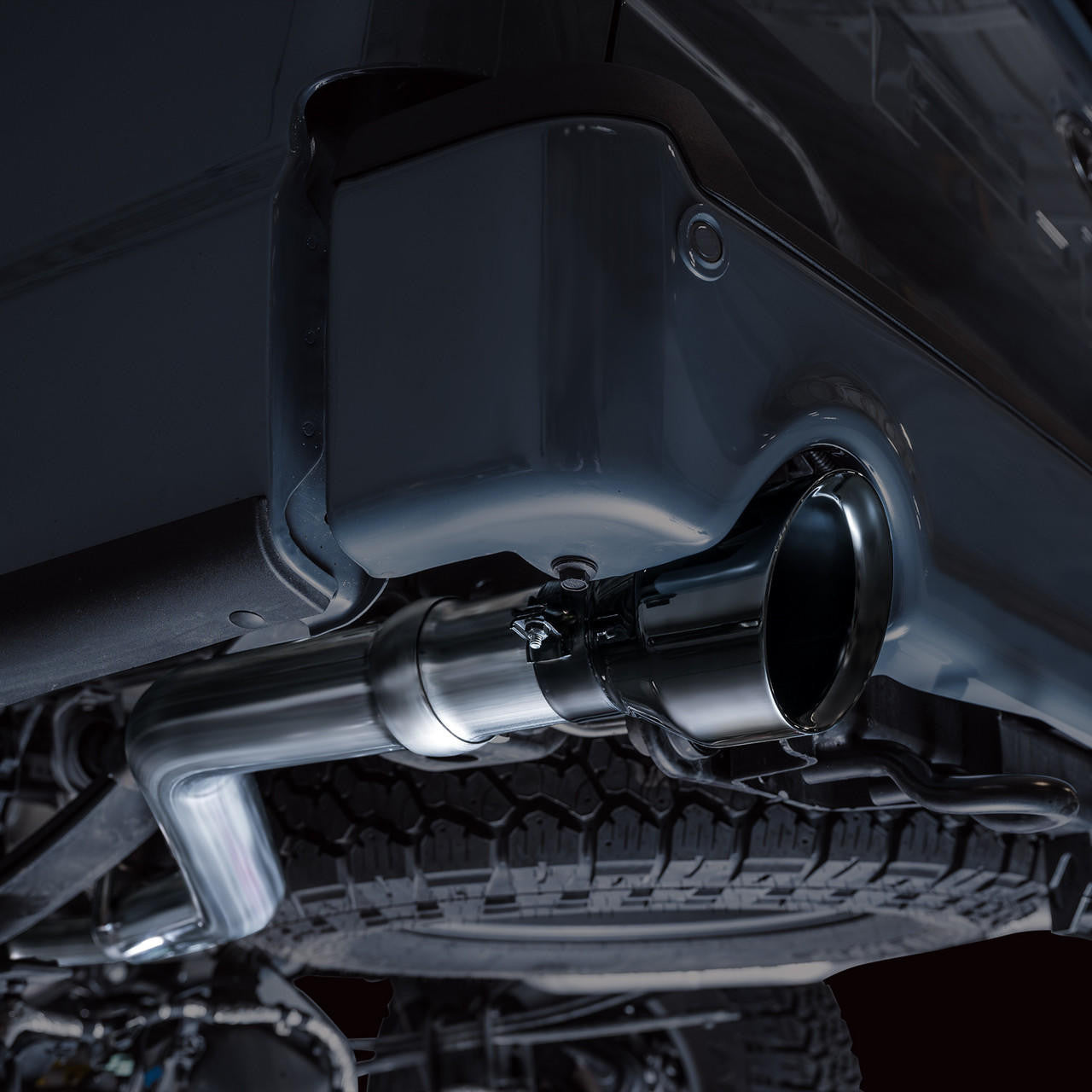 AWE 0FG Resonated Catback for '21+ Ford F-150 Tremor (With Bumper Cutouts) - Diamond Black Tips - Apollo Off-Road
