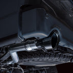 AWE 0FG Resonated Catback for '21+ Ford F-150 Tremor (With Bumper Cutouts) - Diamond Black Tips - Apollo Off-Road
