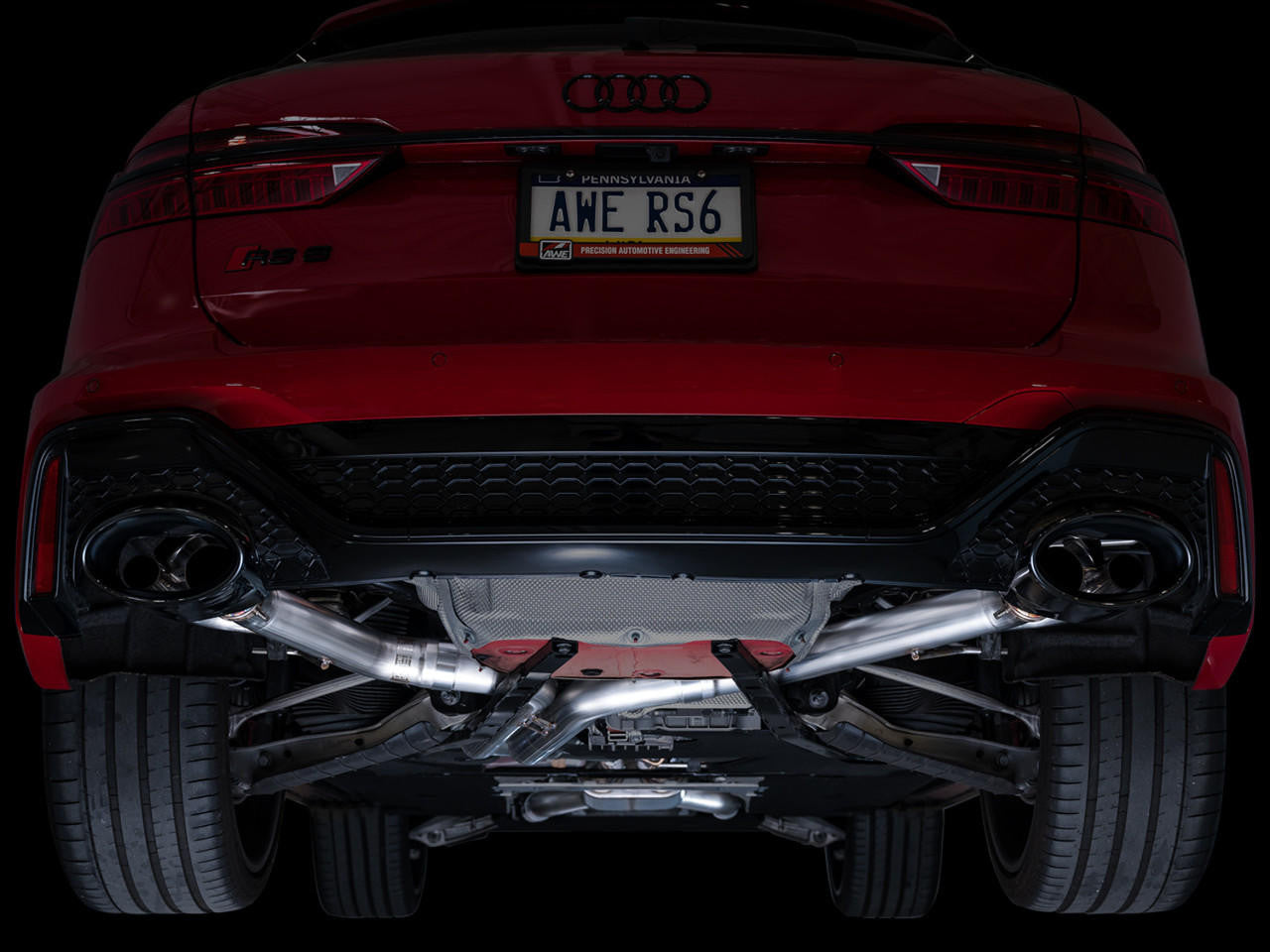AWE SwitchPath Exhaust for C8 Audi RS 6-RS 7 - Diamond Black RS-style Tips - Apollo Off-Road