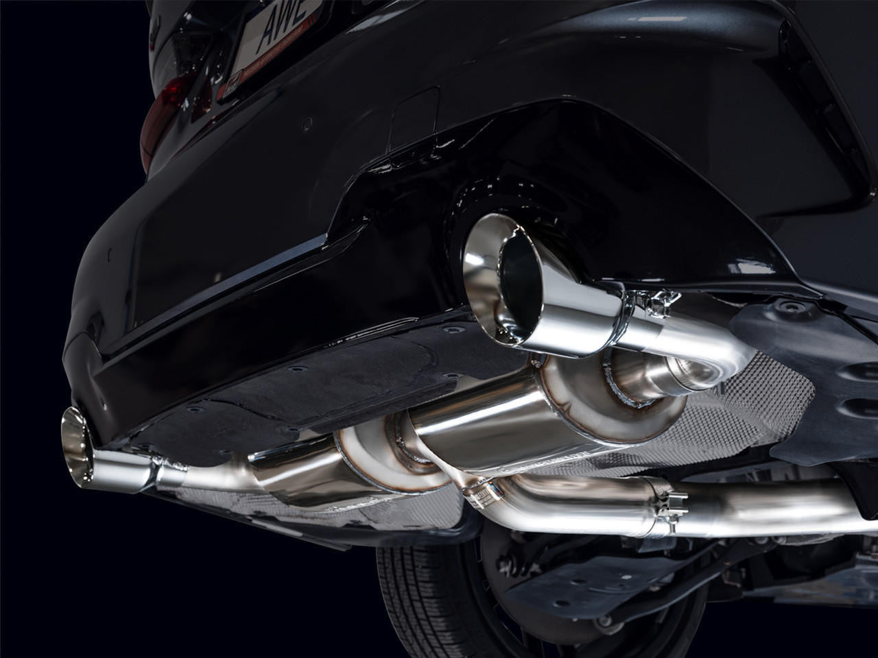 AWE Touring Edition Axle Back Exhaust for BMW G2X 330i-430i - Chrome Silver - Apollo Off-Road