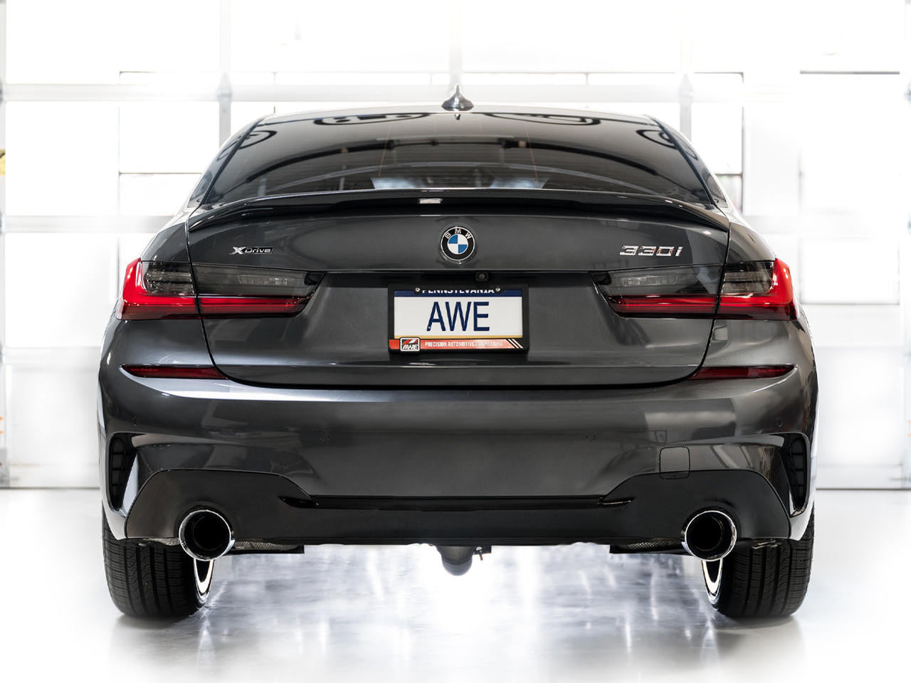 AWE Touring Edition Axle Back Exhaust for BMW G2X 330i-430i - Chrome Silver - Apollo Off-Road
