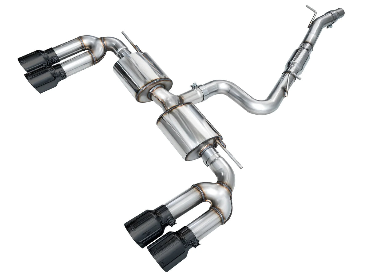 AWE Touring Edition Exhaust for Audi 8Y S3 - Diamond Black Tips - Apollo Off-Road