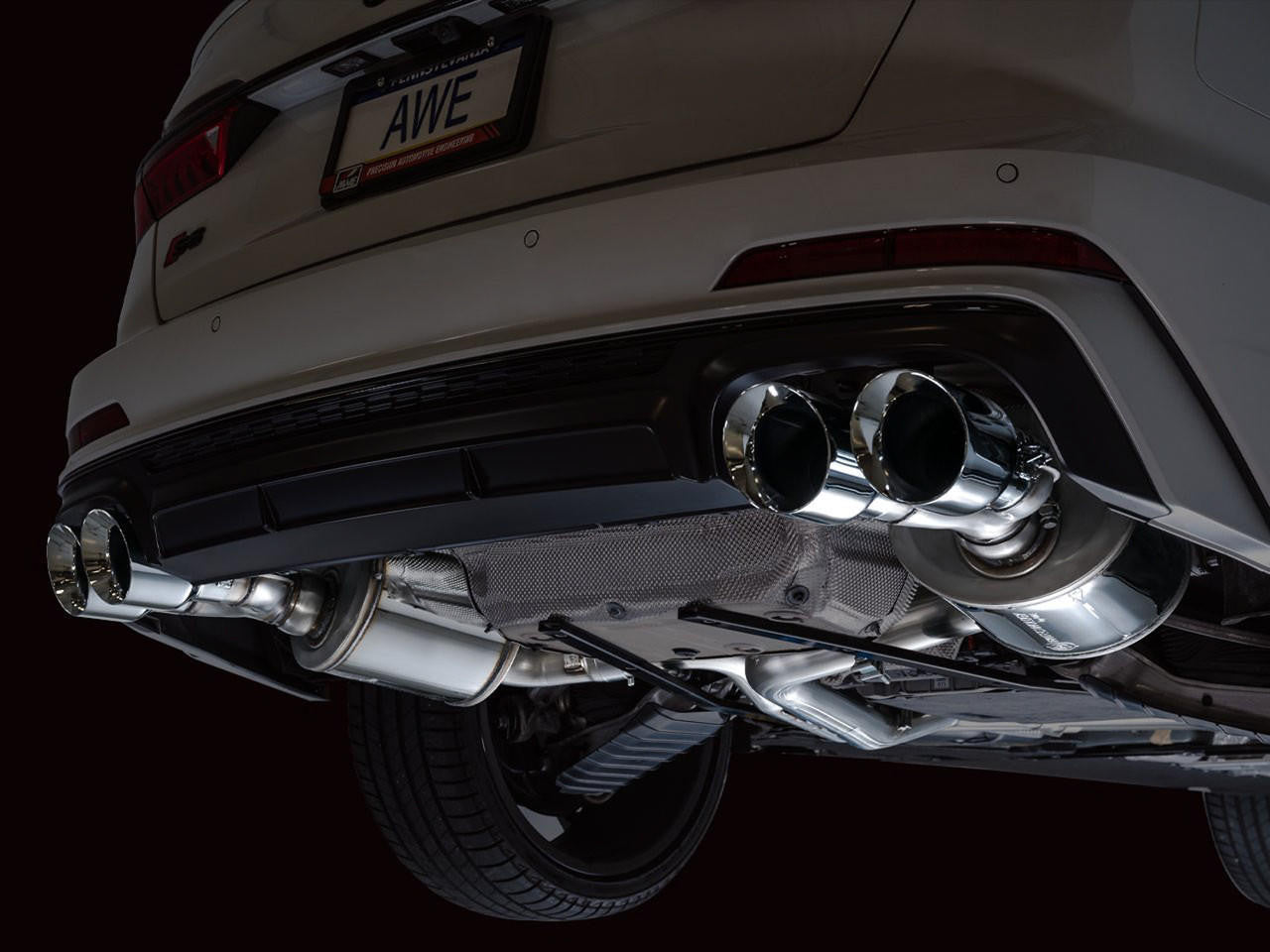 AWE Touring Edition Exhaust for Audi C8 S6-S7 - Chrome Silver Tips - Apollo Off-Road