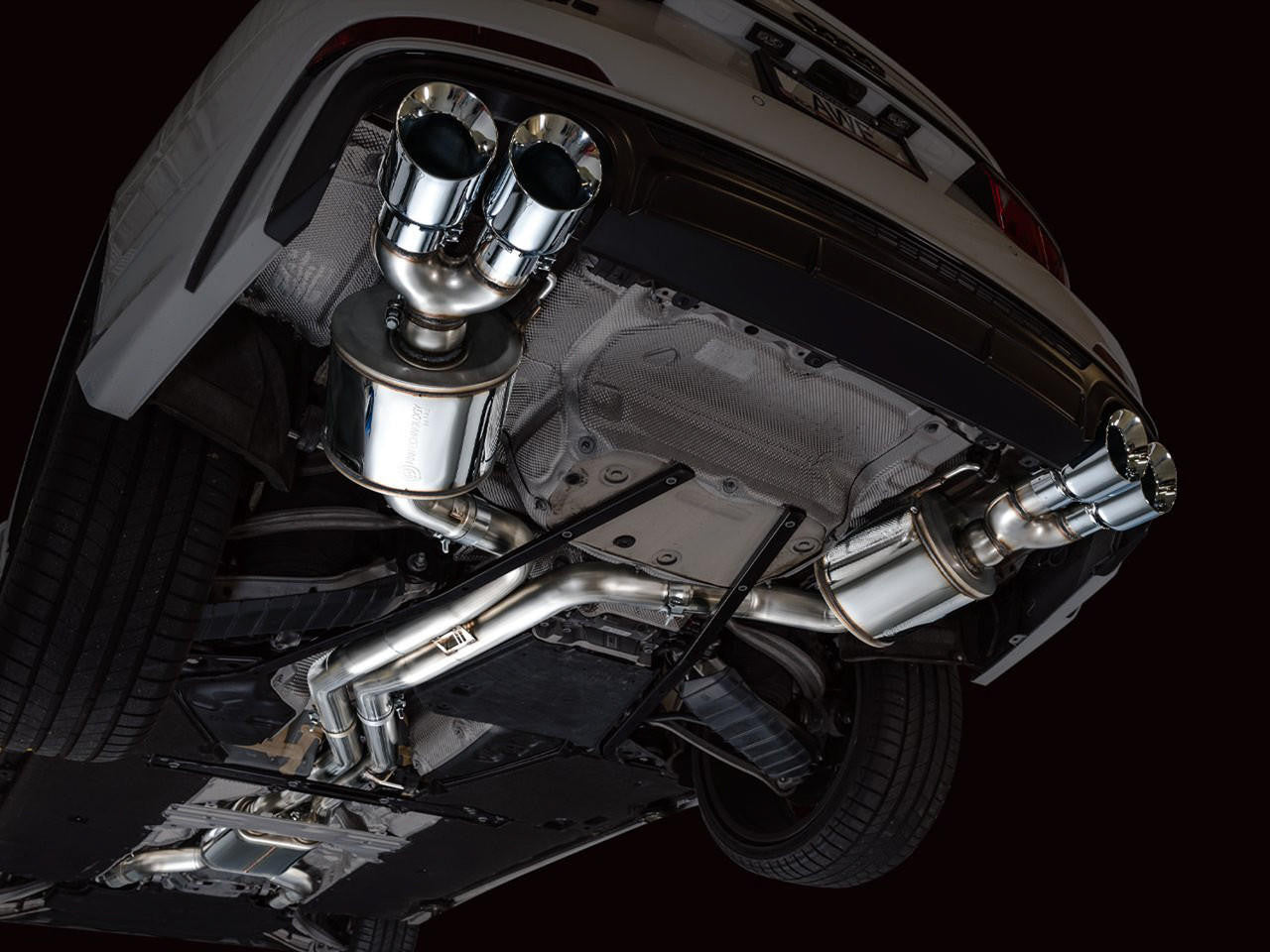 AWE Touring Edition Exhaust for Audi C8 S6-S7 - Chrome Silver Tips - Apollo Off-Road