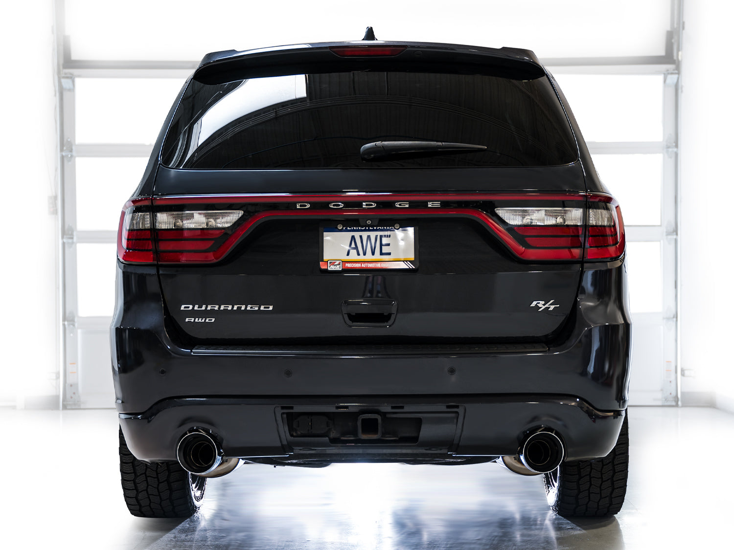 AWE Touring Edition Exhaust for Dodge Durango 5.7 - Chrome Silver Tips - Apollo Off-Road