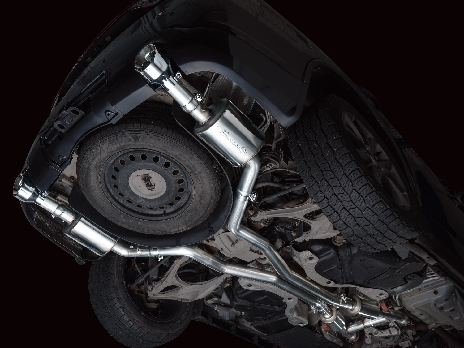 AWE Touring Edition Exhaust for Dodge Durango 5.7 - Chrome Silver Tips - Apollo Off-Road