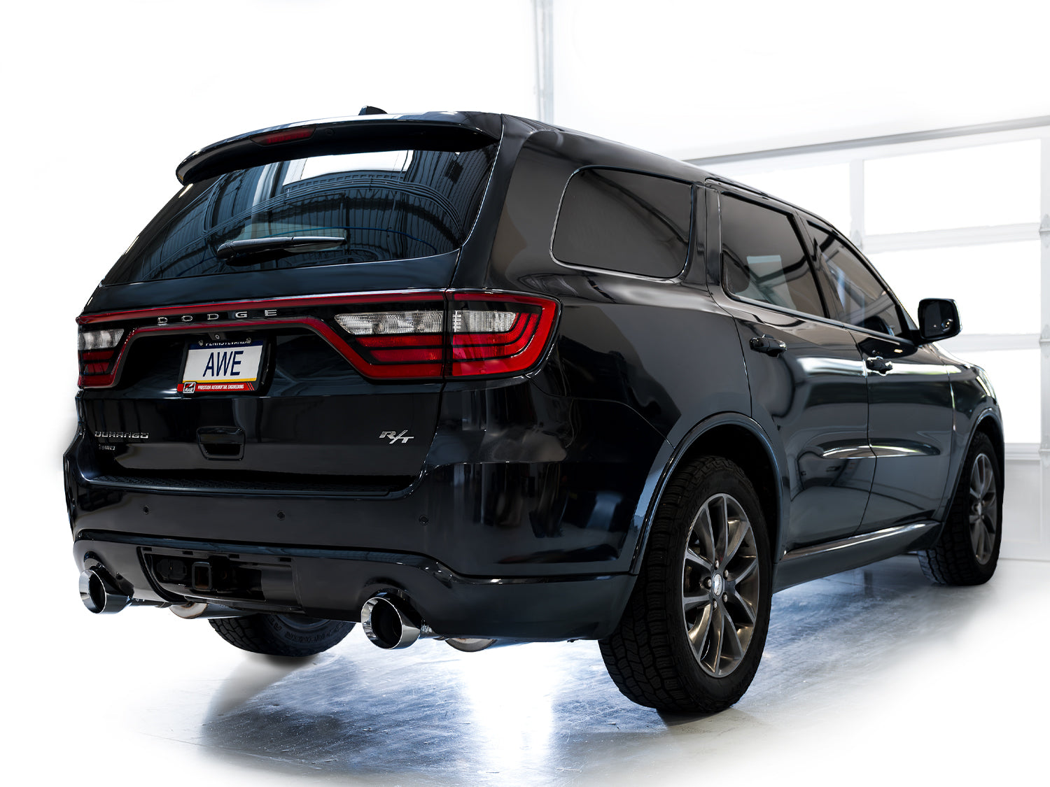 AWE Touring Edition Exhaust for Dodge Durango 5.7 - Chrome Silver Tips - Apollo Off-Road