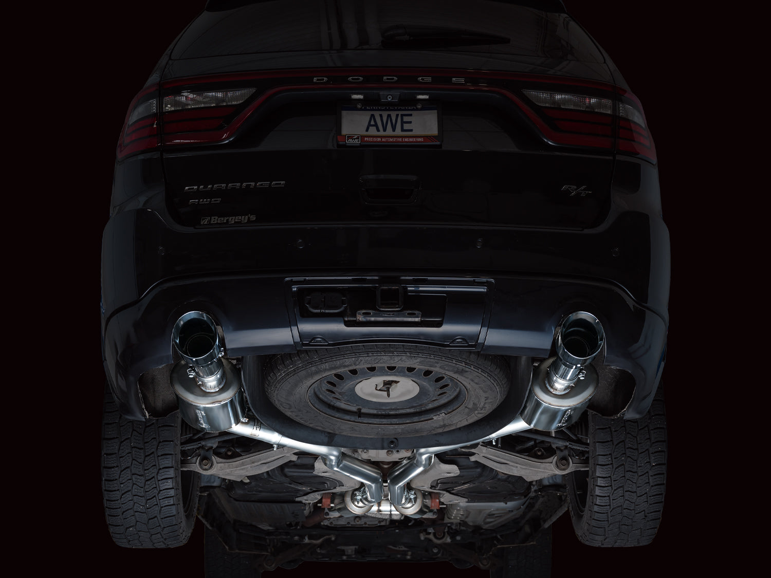 AWE Touring Edition Exhaust for Dodge Durango 5.7 - Chrome Silver Tips - Apollo Off-Road