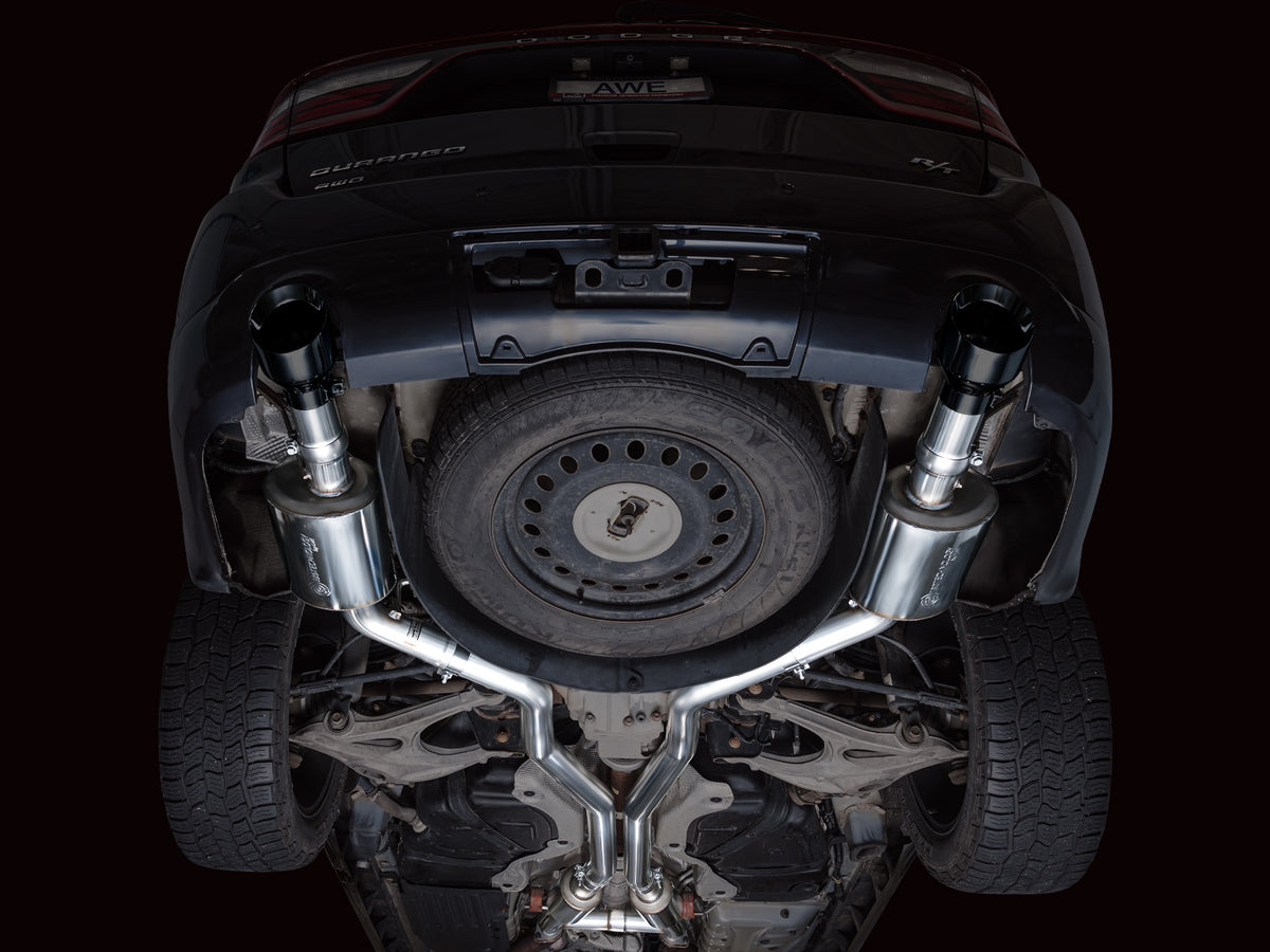 AWE Touring Edition Exhaust for Dodge Durango 5.7 - Diamond Black Tips - Apollo Off-Road