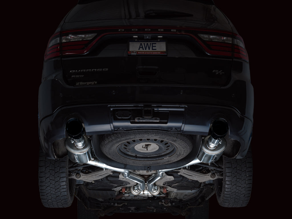 AWE Touring Edition Exhaust for Dodge Durango 5.7 - Diamond Black Tips - Apollo Off-Road
