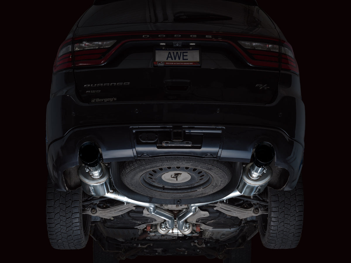 AWE Touring Edition Exhaust for Dodge Durango 5.7 - Diamond Black Tips - Apollo Off-Road