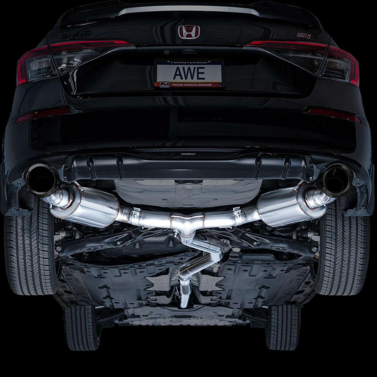 AWE Touring Edition Exhaust for FE1 Civic Si-DE4 Acura Integra - Apollo Off-Road