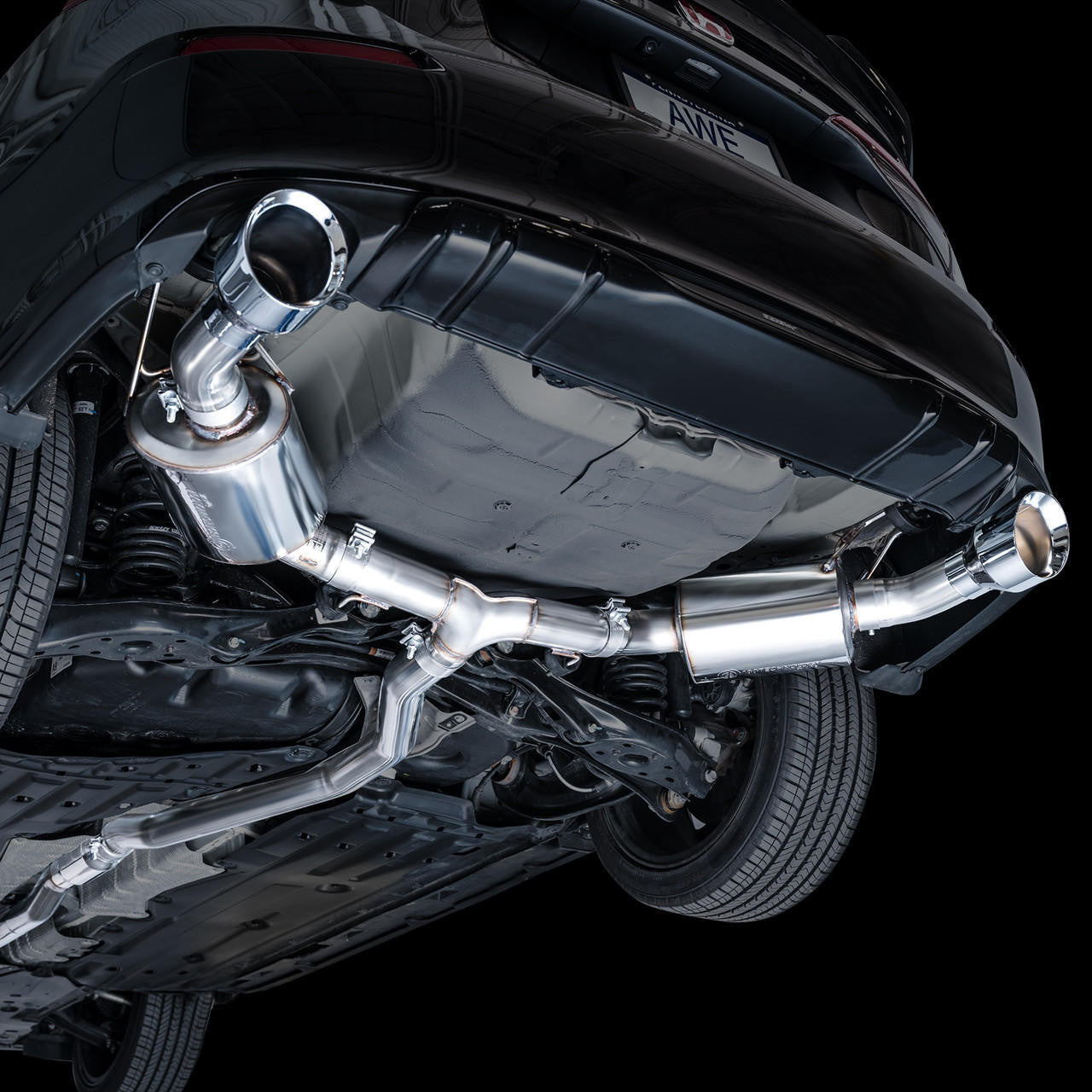 AWE Touring Edition Exhaust for FE1 Civic Si-DE4 Acura Integra - Chrome Silver Tips - Apollo Off-Road