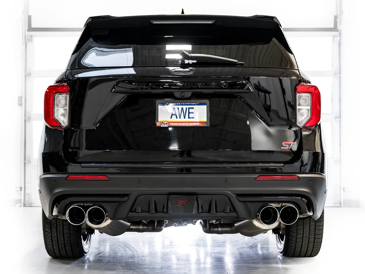 AWE Touring Edition Exhaust for Ford Explorer ST - Chrome Silver Tips - Apollo Off-Road