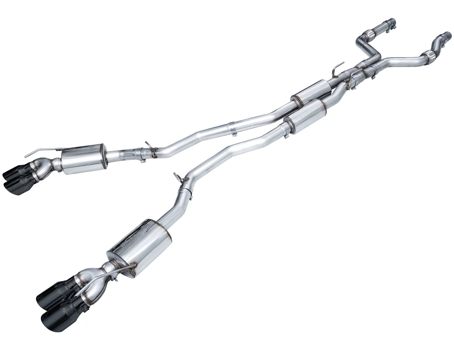 AWE Touring Edition Exhaust for Ford Explorer ST - Diamond Black Tips - Apollo Off-Road