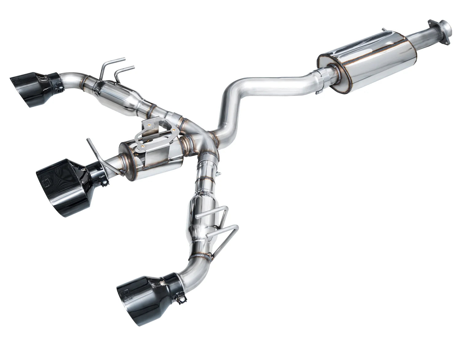 AWE Touring Edition Exhaust for GR Corolla - Diamond Black Tips - Apollo Off-Road