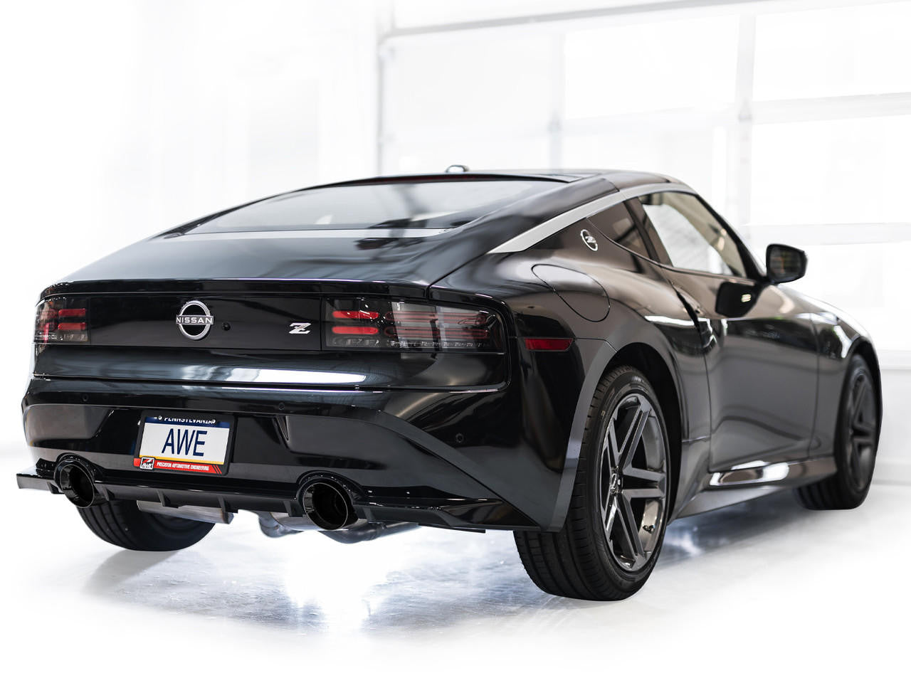 AWE Touring Edition Exhaust for Nissan Z - Diamond Black Tips - Apollo Off-Road