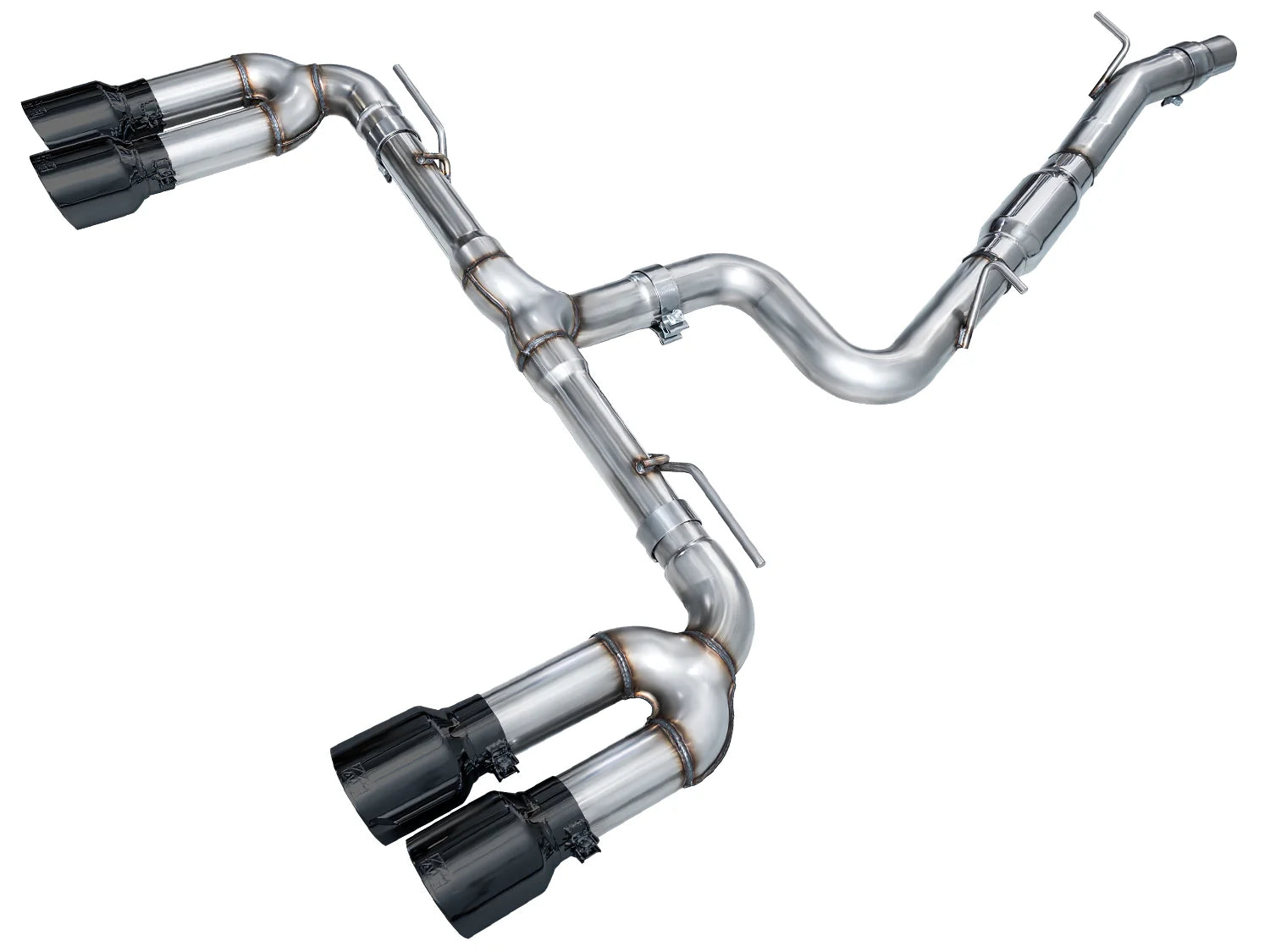 AWE Track Edition Exhaust for Audi 8Y S3 - Diamond Black Tips - Apollo Off-Road