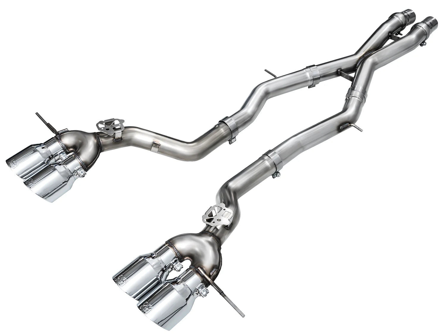 AWE Track Edition Exhaust for BMW G87 M2 - Chrome Silver Tips - Apollo Off-Road