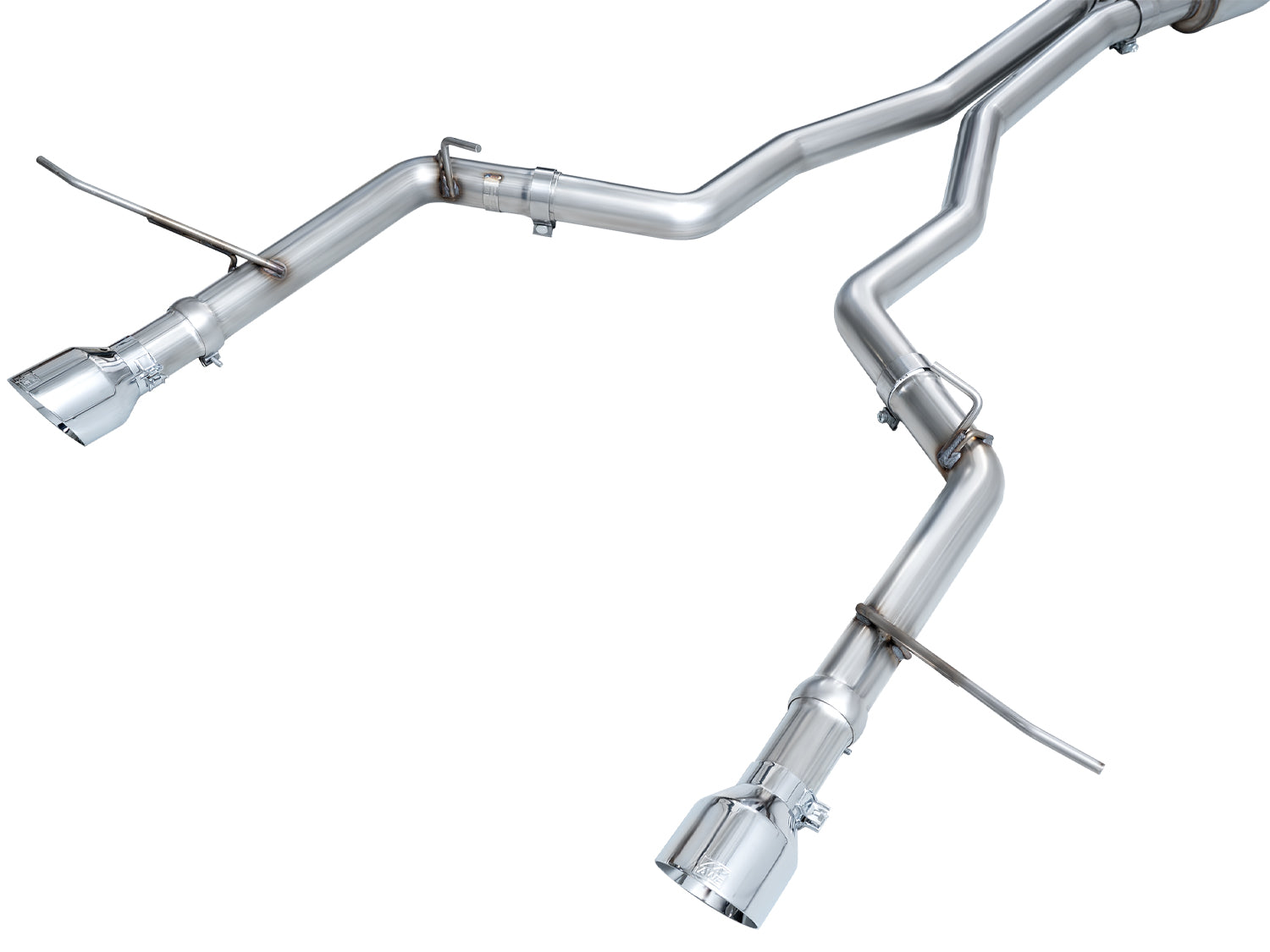 AWE Track Edition Exhaust for Dodge Durango 5.7 - Chrome Silver Tips - Apollo Off-Road