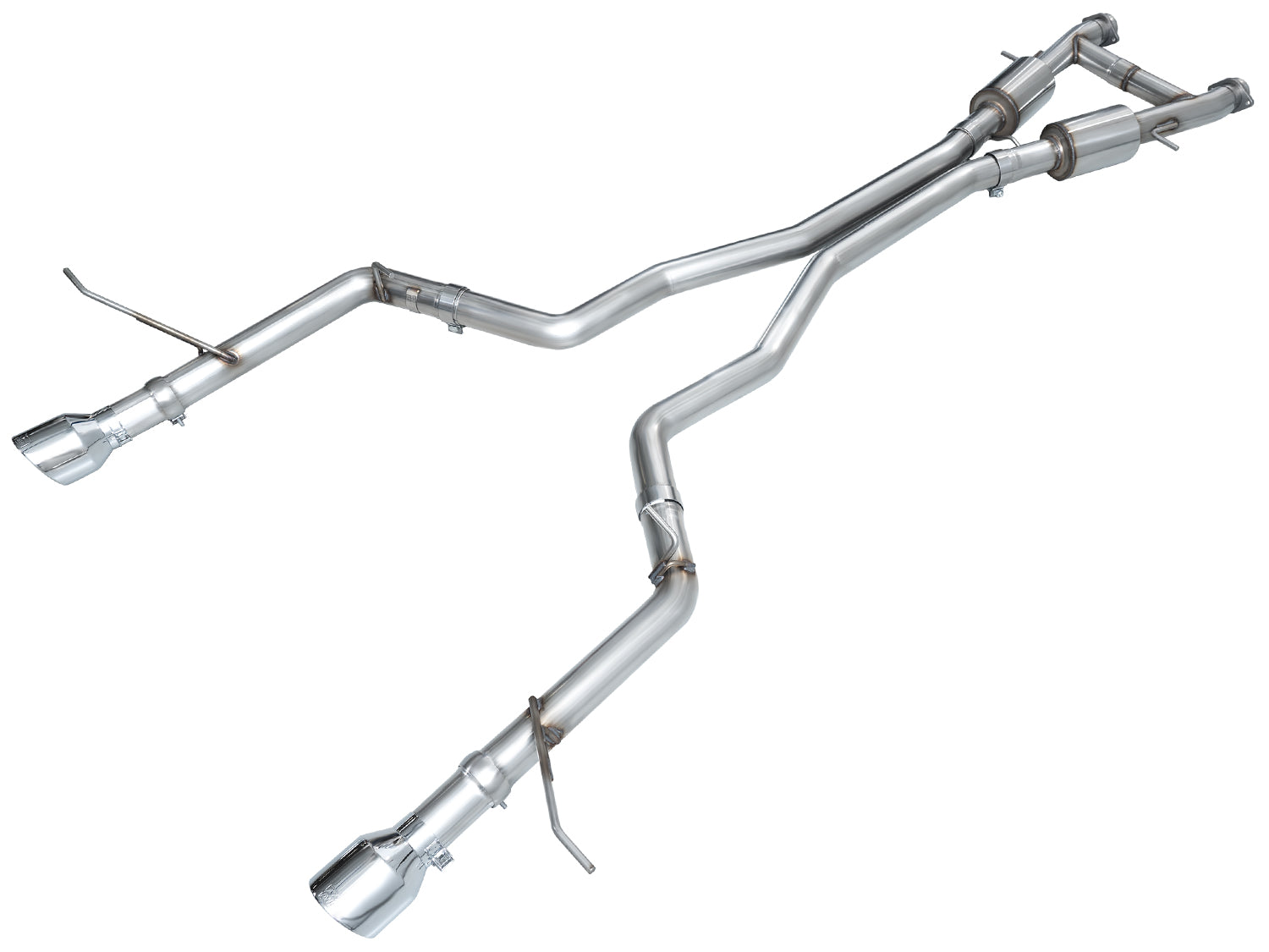 AWE Track Edition Exhaust for Dodge Durango 5.7 - Chrome Silver Tips - Apollo Off-Road