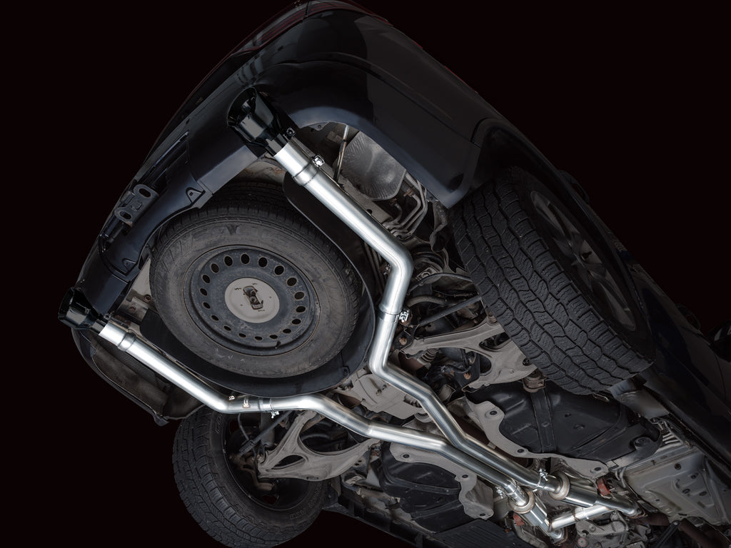 AWE Track Edition Exhaust for Dodge Durango 5.7 - Diamond Black Tips - Apollo Off-Road
