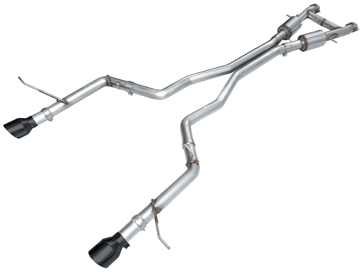 AWE Track Edition Exhaust for Dodge Durango 5.7 - Diamond Black Tips - Apollo Off-Road