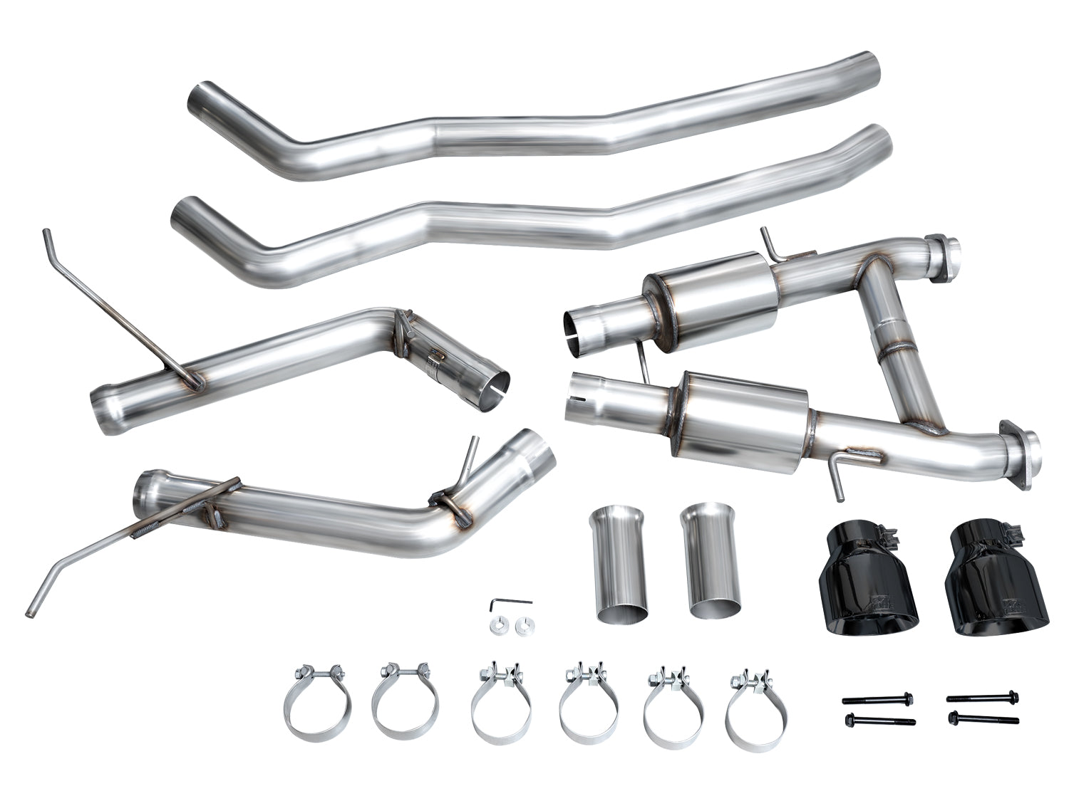 AWE Track Edition Exhaust for Dodge Durango 5.7 - Diamond Black Tips - Apollo Off-Road