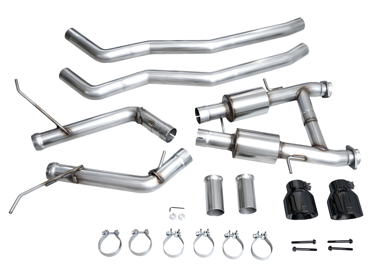 AWE Track Edition Exhaust for Dodge Durango 5.7 - Diamond Black Tips - Apollo Off-Road