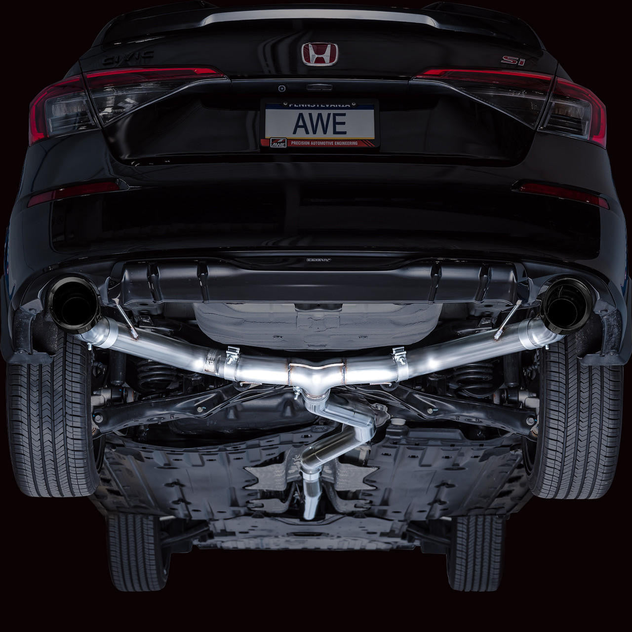 AWE Track Edition Exhaust for FE1 Civic Si-DE4 Acura Integra - Apollo Off-Road