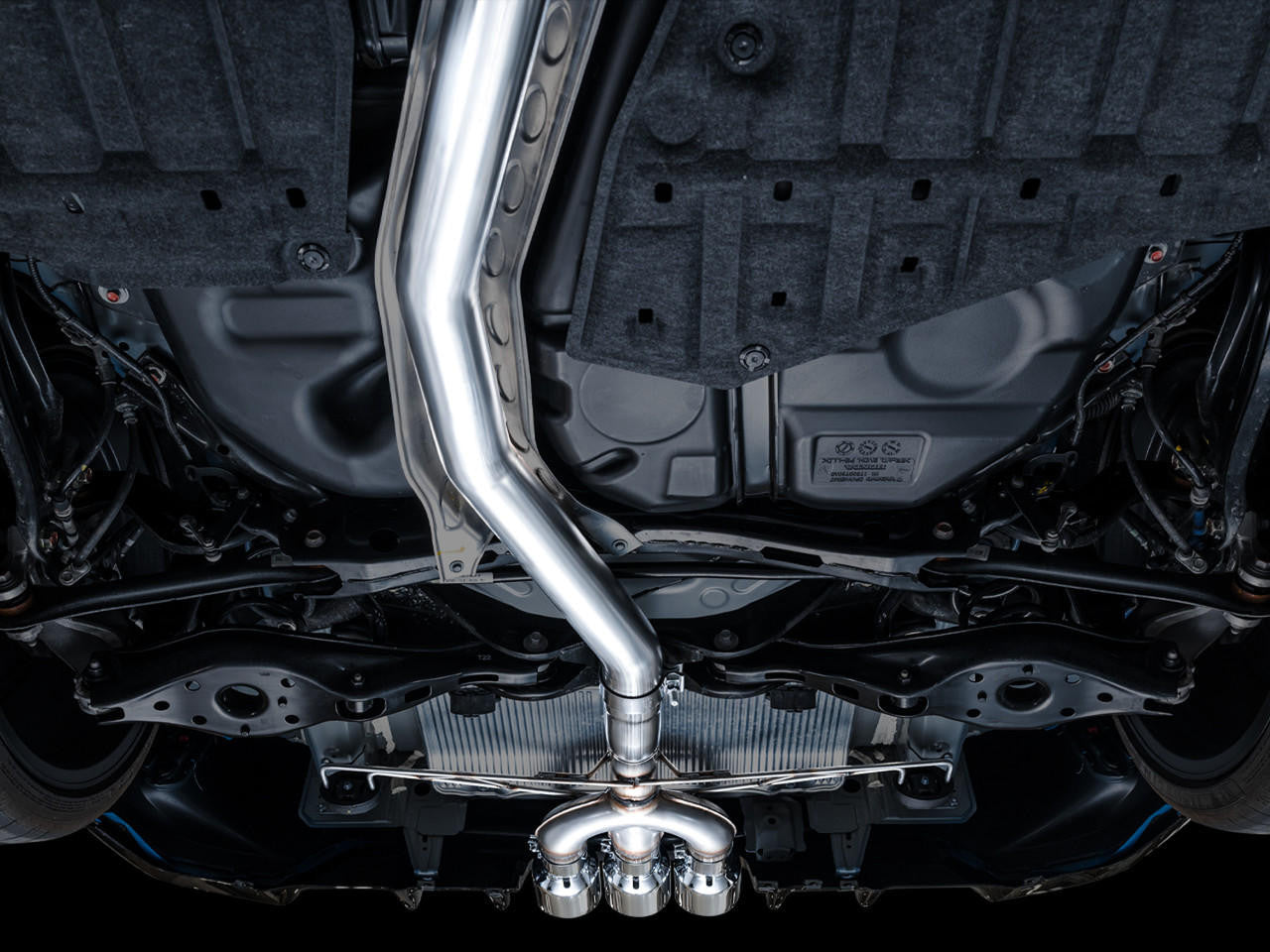 AWE Track Edition Exhaust for FL5 Civic Type R - Triple Chrome Silver Tips - Apollo Off-Road