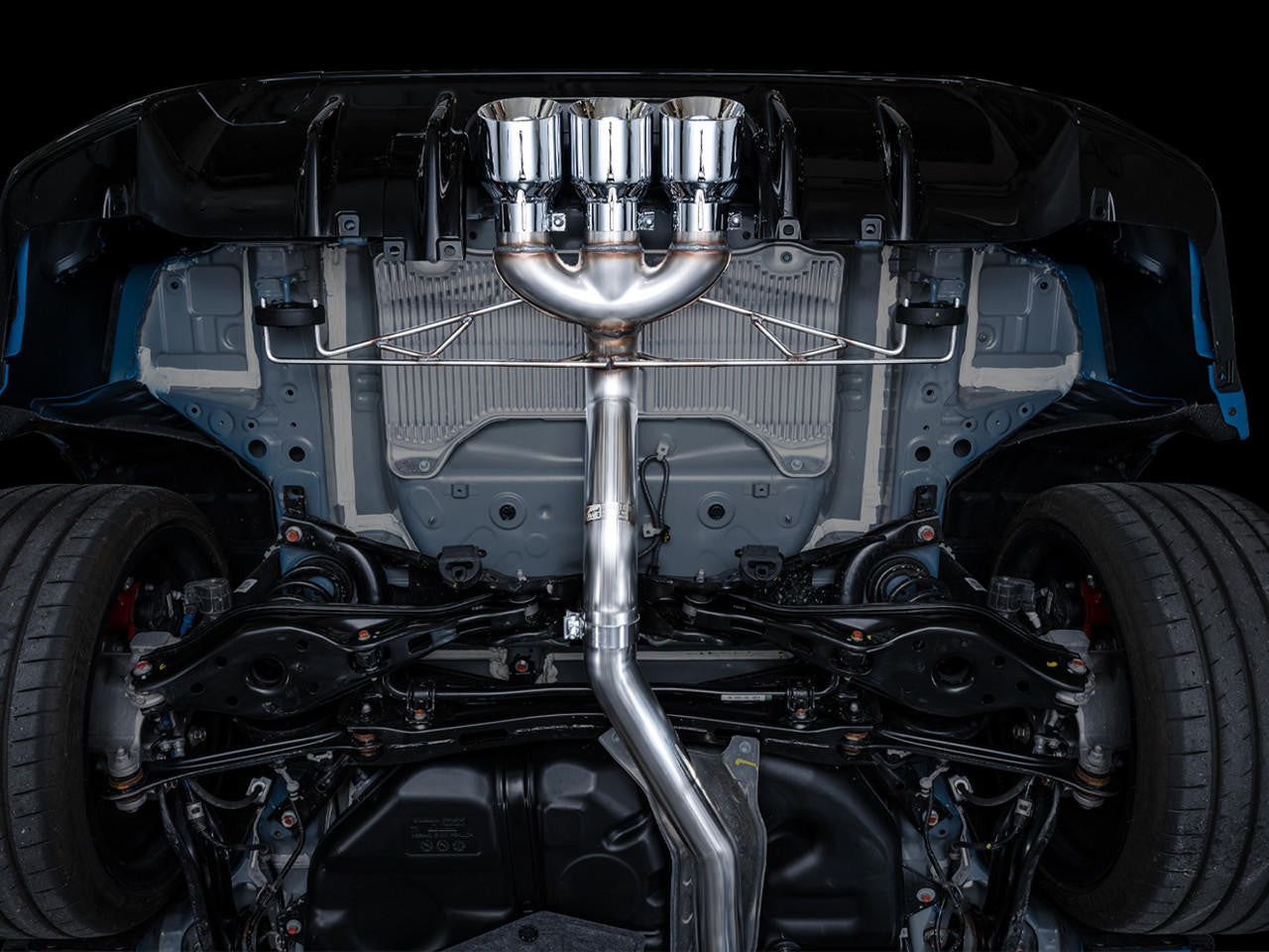 AWE Track Edition Exhaust for FL5 Civic Type R - Triple Chrome Silver Tips - Apollo Off-Road