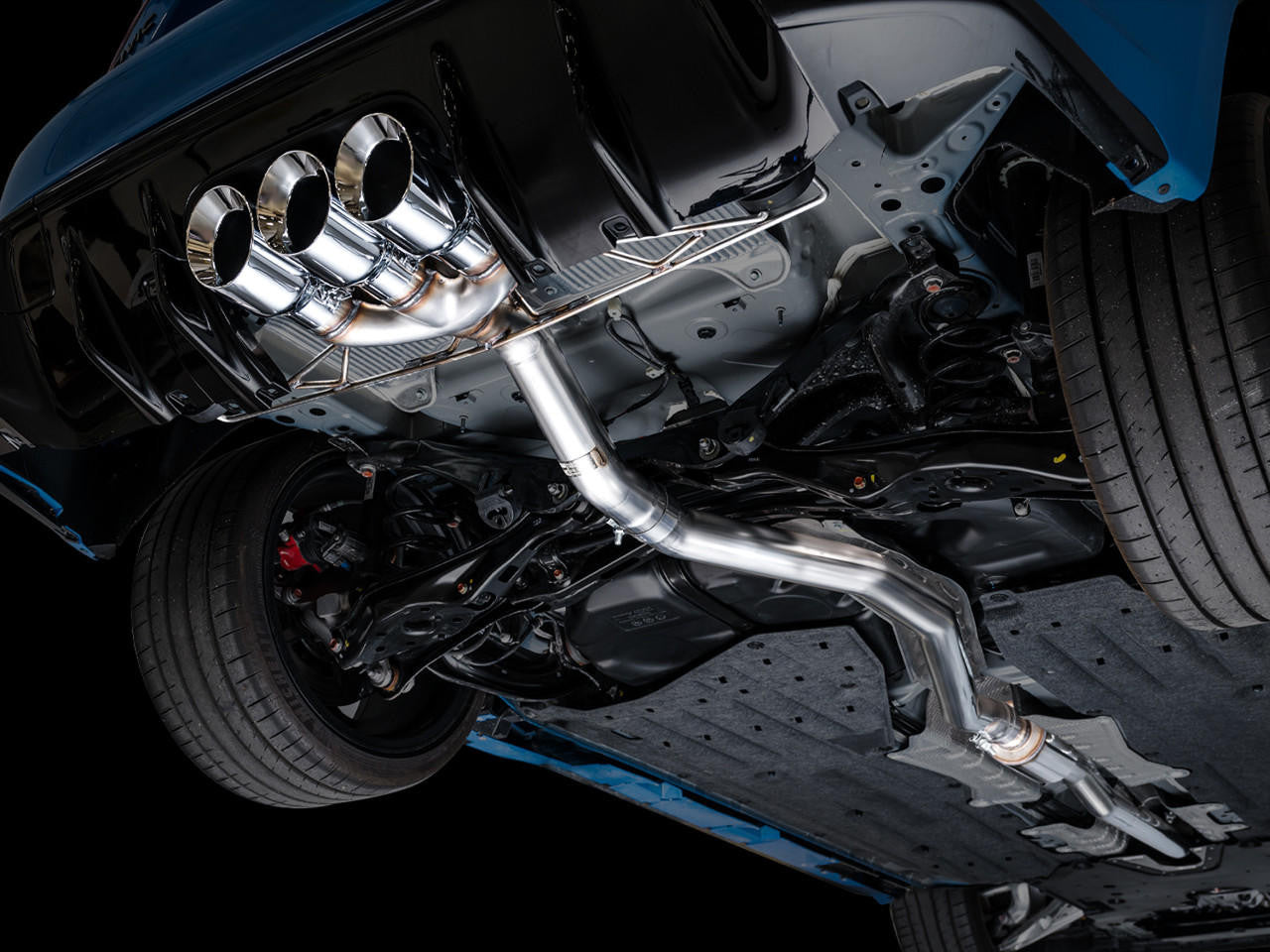 AWE Track Edition Exhaust for FL5 Civic Type R - Triple Chrome Silver Tips - Apollo Off-Road