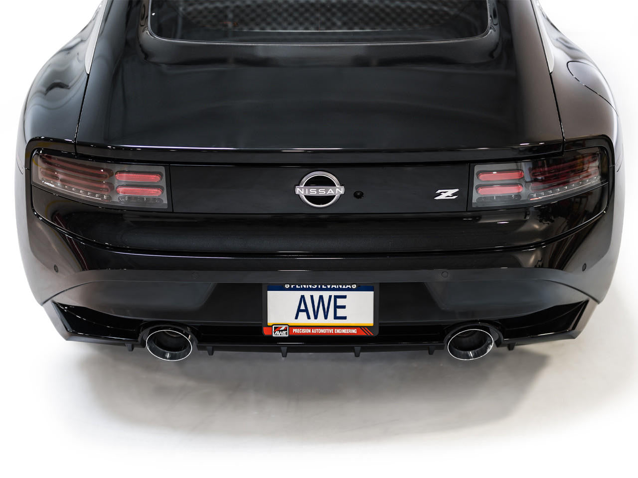 AWE Track Edition Exhaust for Nissan Z - Chrome Silver Tips - Apollo Off-Road