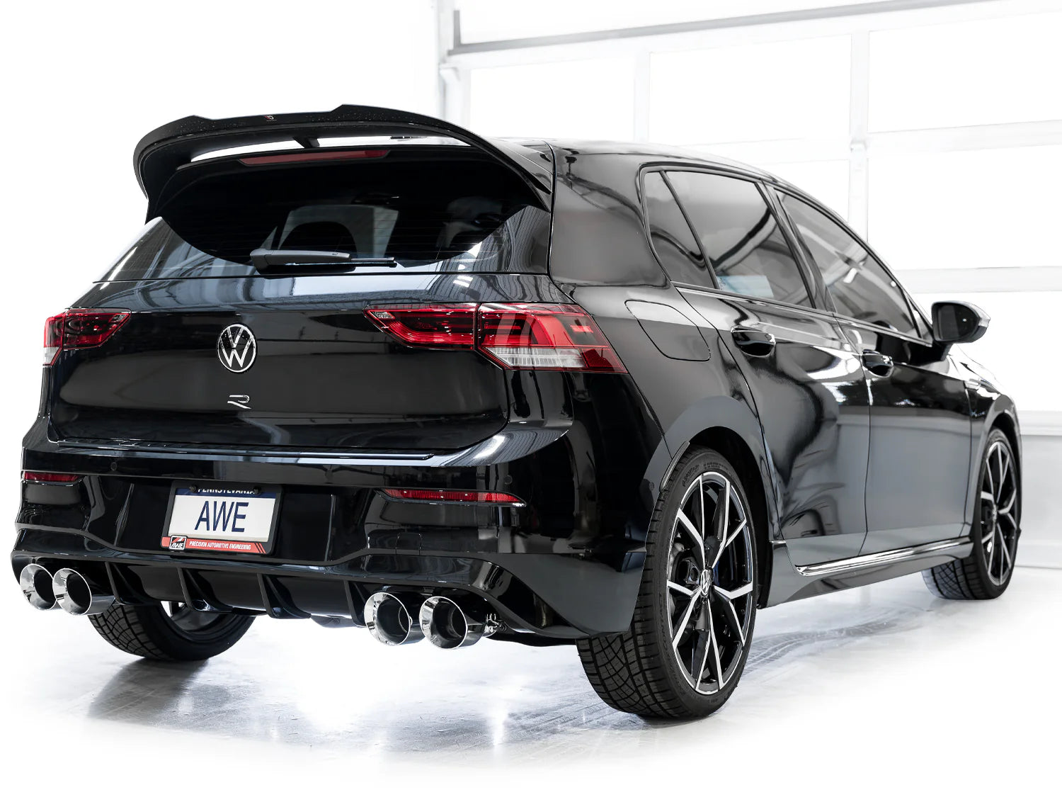 AWE Track Edition Exhaust for Volkswagen MK8 Golf R - Chrome Silver Tips - Apollo Off-Road