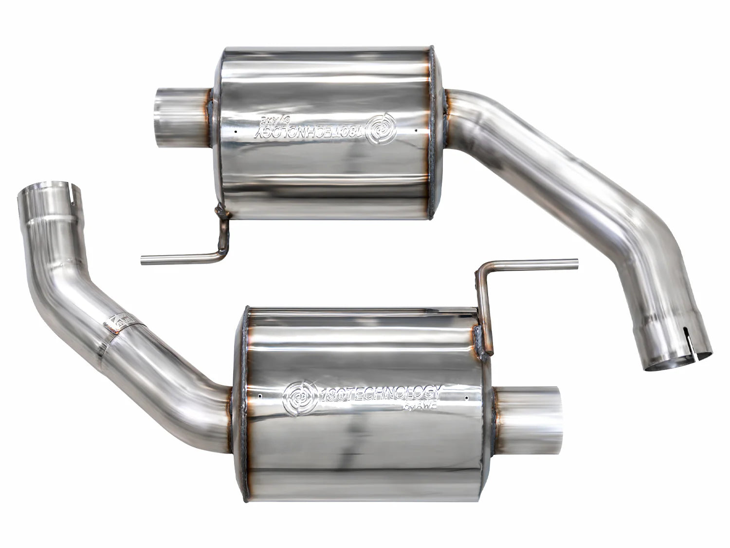 AWE Track-to-Touring Conversion Kit for S650 Ford Mustang GT Fastback - Dual Tips - Apollo Off-Road