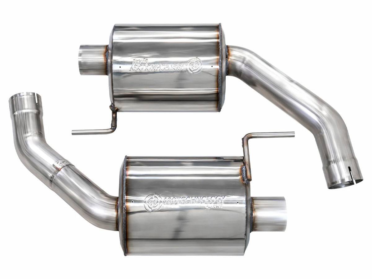 AWE Track-to-Touring Conversion Kit for S650 Ford Mustang GT Fastback - Dual Tips - Apollo Off-Road