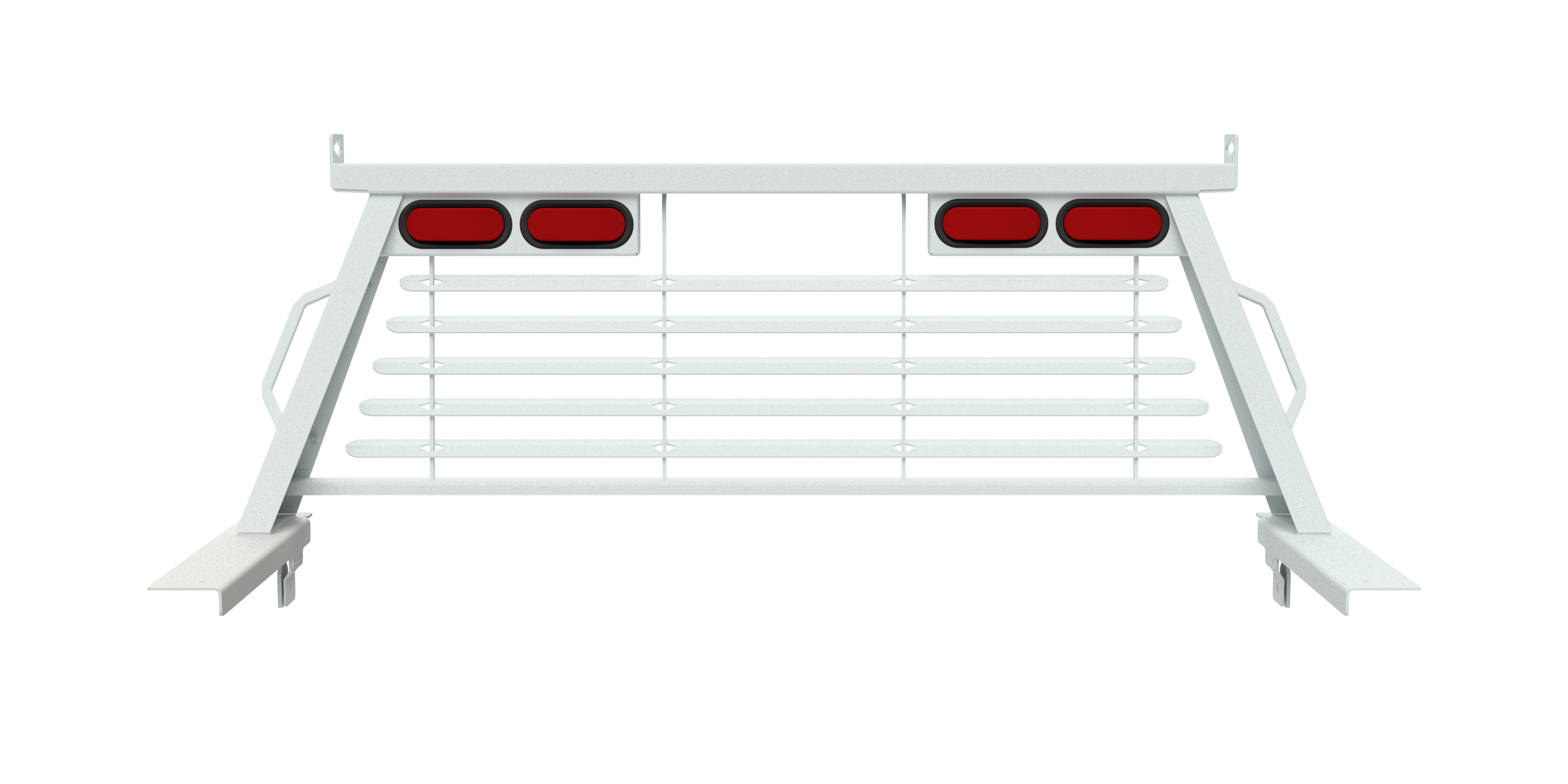 B&W Custom Headache Rack w/ LED Brake, Turn, Tail Lights for Chevy Trucks - Apollo Off-Road